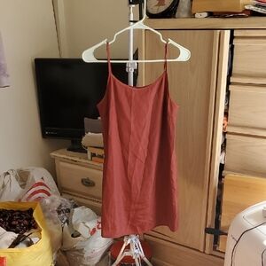 Forever 21 Exclusive Rust Orange Slip Mini Dress Size S